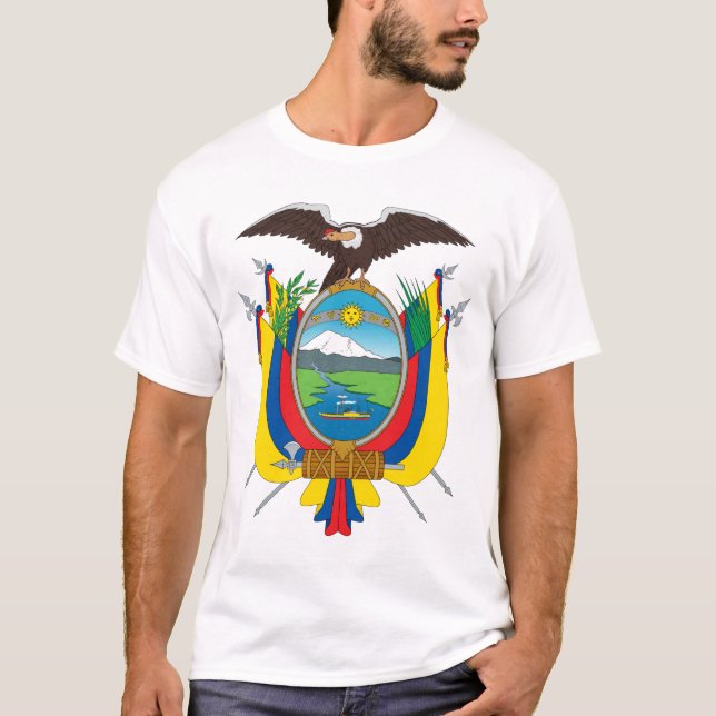 Ecuadorianer Wappen T - Shirt (Vorderseite)