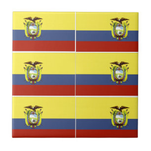 ecuadorianische Flagge Fliese