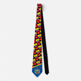 Ecuadorianische Flagge Herz EG Muster Ecuador Nati Krawatte
