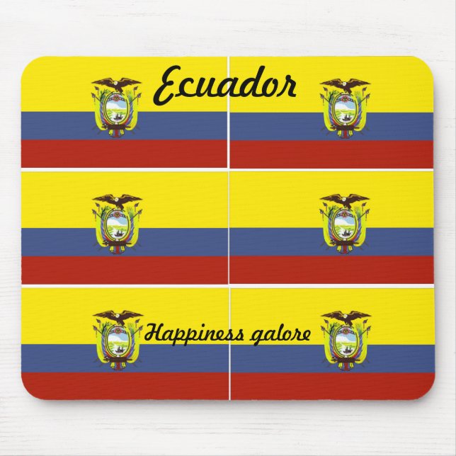 ecuadorianische Flagge Mousepad (Vorne)