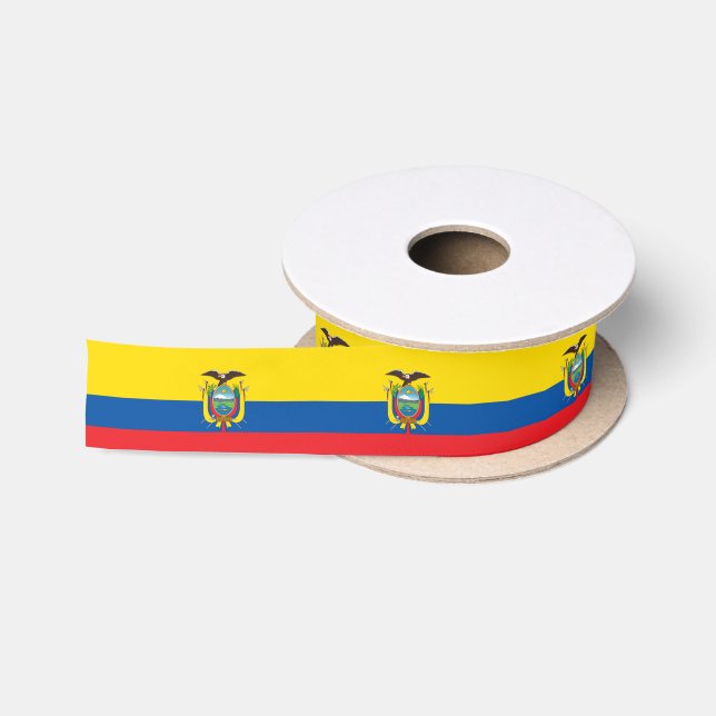 Ecuadorianische Flagge Satinband (Spule)