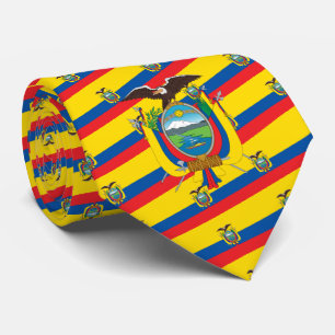 Ecuadorianische Flagge und Wappen, Flagge Ecuadors Krawatte