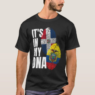 Ecuadorianische und dominikanische DNA-Fahne Herit T-Shirt