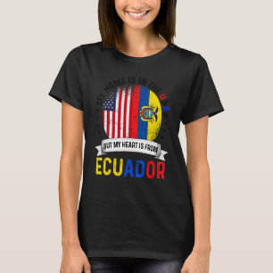 Ecuadorianischer amerikanischer Patriot Herz ist a T-Shirt