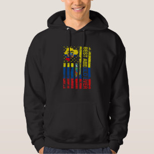 Ecuadorianischer Opa   Ecuador USA-Flagge Vater Hoodie