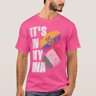 Ecuadorianisches und italienisches DNA-Flag T-Shirt