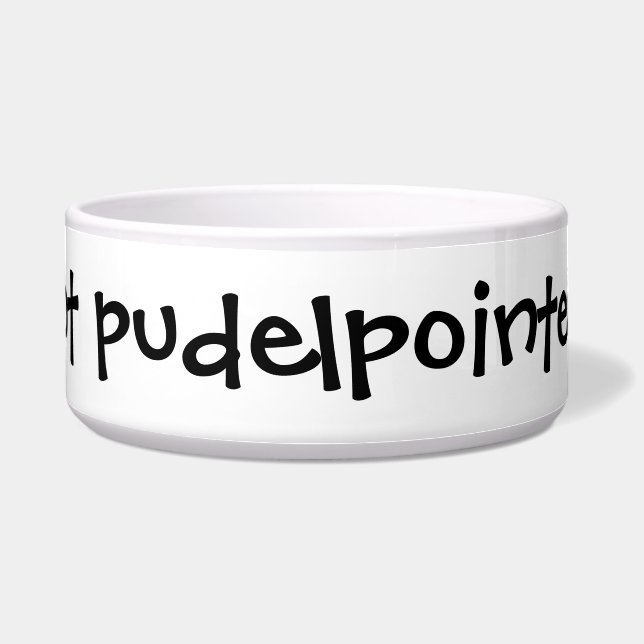 Écuelle "A obtenu Pudelpointer ?" Cuvette de chien (Devant)