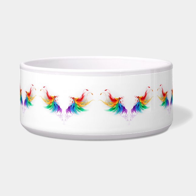 Écuelle Ailes fluffy arc-en-ciel (Devant)