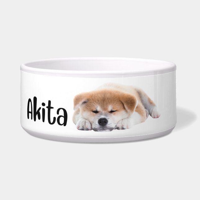 Écuelle Akita - bol de race de chien (Devant)