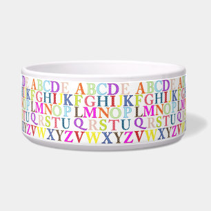 Écuelle Alphabet pour animaux de compagnie