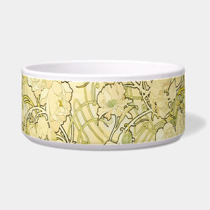 Écuelle Alphonse Mucha Pivoines Motif Floral Art Nouveau