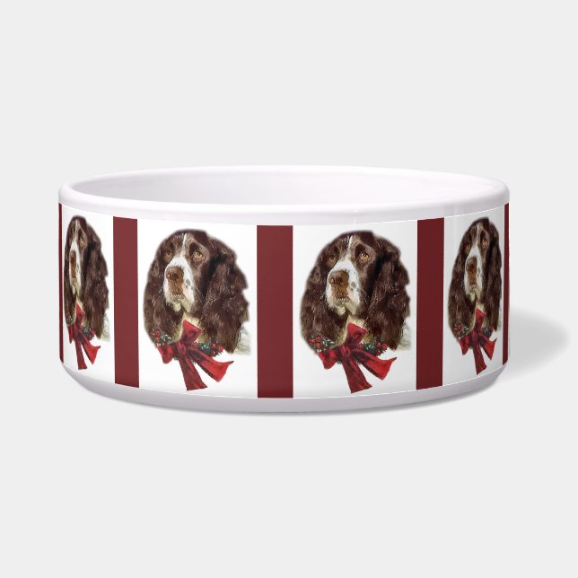 Écuelle Anglais Springer Spaniel Christmas (Devant)
