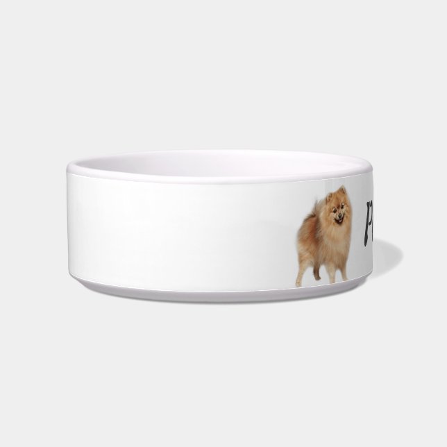 Écuelle Animal de compagnie de chien Poméranie personnalis (Gauche)