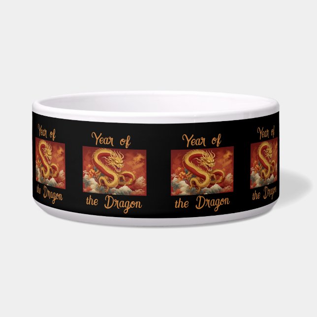 Écuelle Année du bol de poivrons de dragon (Devant)