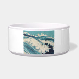 Écuelle Antique Japonais Bleu Vagues Océan Imprimer
