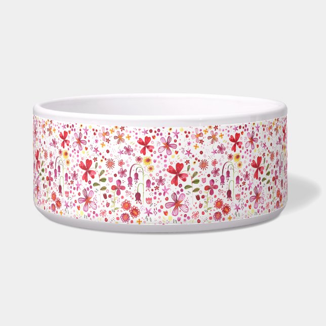 Écuelle Aquarelle de fleurs sauvages de Boho (Devant)