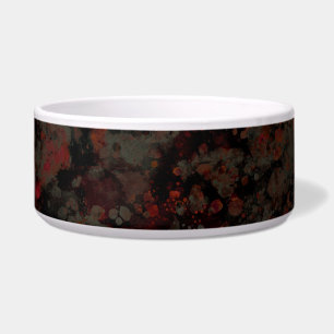 Écuelle Aquarelle Noir Gris Rouge Paint Splash Abstrait