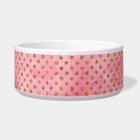 Aquarelle rose saumon avec point Polka Parties sci