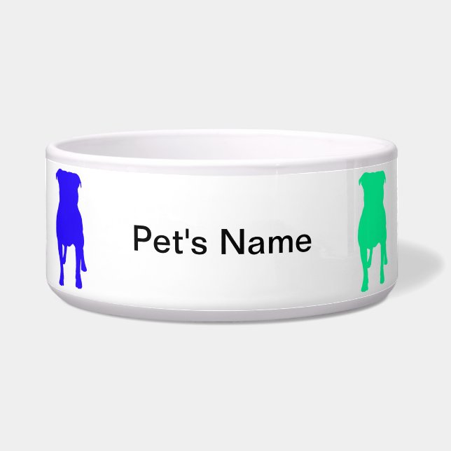 Écuelle Arc-en-ciel personnalisé Terrier 2 poêle (Devant)