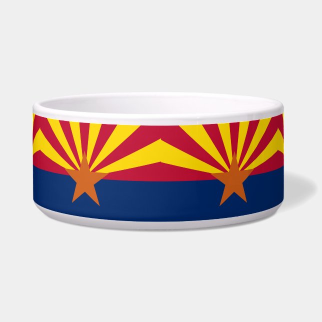 Écuelle Arizona State Flag Pet Bowl (Devant)