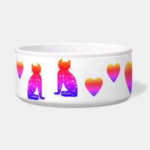 Écuelle Art ,Clipart de chat mignon