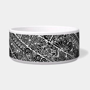 Écuelle Art Géométrique Noir Et Blanc 2
