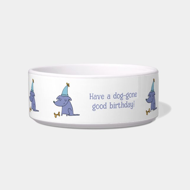 Écuelle Ayez un chien qui est parti pour un chien d'annive (Gauche)