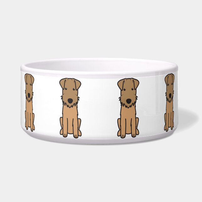 Écuelle Bande dessinée de chien de région des lacs Terrier (Devant)