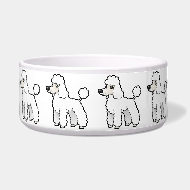 Écuelle Bande dessinée standard/caniche de miniature/jouet (Devant)