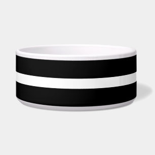 Écuelle Bande noire et blanche moderne