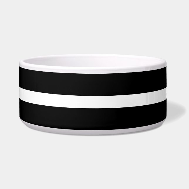 Écuelle Bande noire et blanche moderne (Devant)