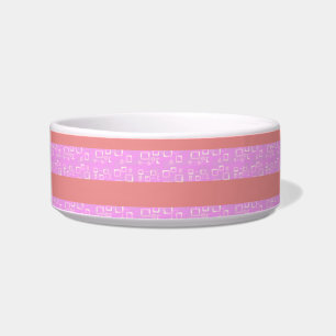 Écuelle Bandes géométriques roses