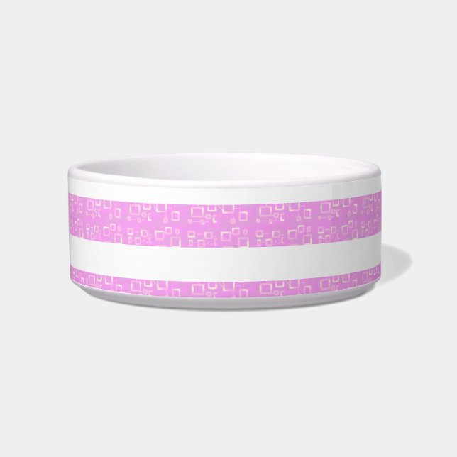 Écuelle Bandes géométriques violettes claires (Devant)