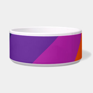 Écuelle Bandes rétro en diagonale violette et orange
