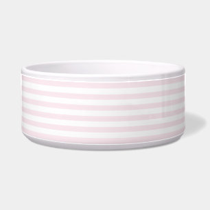 Écuelle Bandes roses et blanches - Pet Bowl