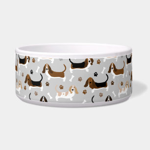 Écuelle Basset Hound Chig Bones and Paws