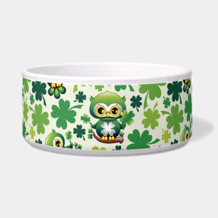 Écuelle Bébé Hibou Mignon St Patrick Dessin Animé