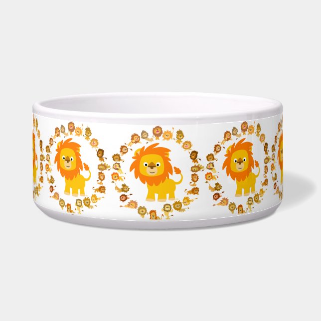 Écuelle Belle caricature Lion Mandala Pet Bowl (Devant)