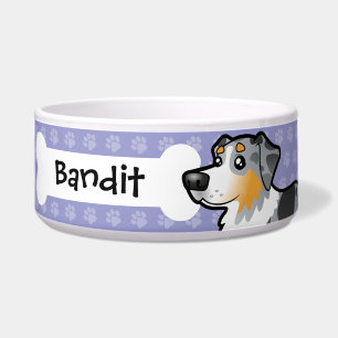 Écuelle Berger d'Australien de bande dessinée