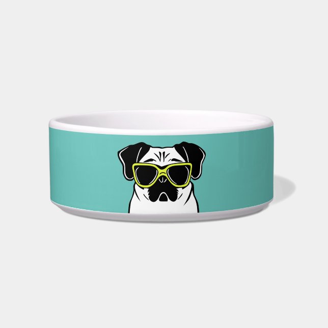 Écuelle Bichon Pug intelligent (Devant)