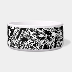 Écuelle Black and White Geometric Art 25