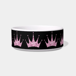 Écuelle Black Rose Tiara Princess Pet Nourriture Bowl