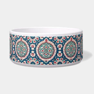 Écuelle Bleu blanc rouge Turquoise Oriental Azulejo Motif