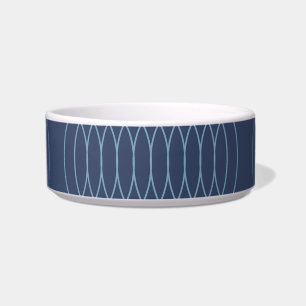 Écuelle Bleu, décoratif, simple, moderne, art ondulé tenda