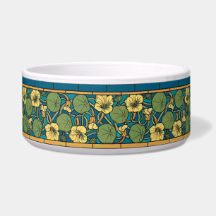 Écuelle Bleu jaune Nasturtium Fleur Nouveau Motif