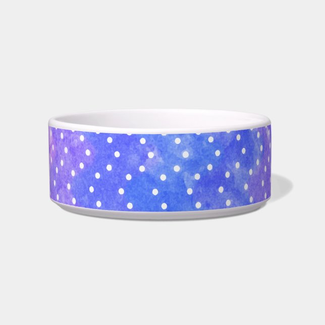 Écuelle Bleu violet étoile Ciel Galaxie Aquarelle (Devant)