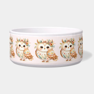 Écuelle Boho Cottagecore Owl Floral Farmcore Charme