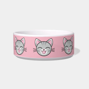 Écuelle boîte de nourriture pour chat heureux
