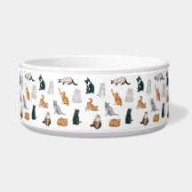 Bol à motifs de chats joueurs