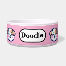 "Bol à nourriture personnalisé pour chien Kawaii a
